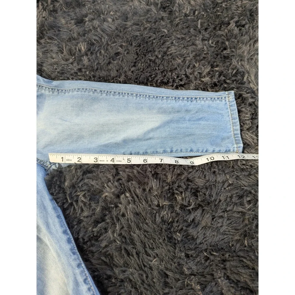 OshKosh Bgosh Kids‎ 3T Denim Overalls Light Wash Heart Embroidery Vestbak 416